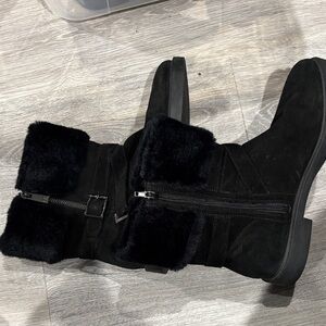 Ivanka Trump Black Fur-Lined Women's Boots